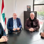 وفد من النقابة في زيارة رئيس الاتحاد العمالي العام