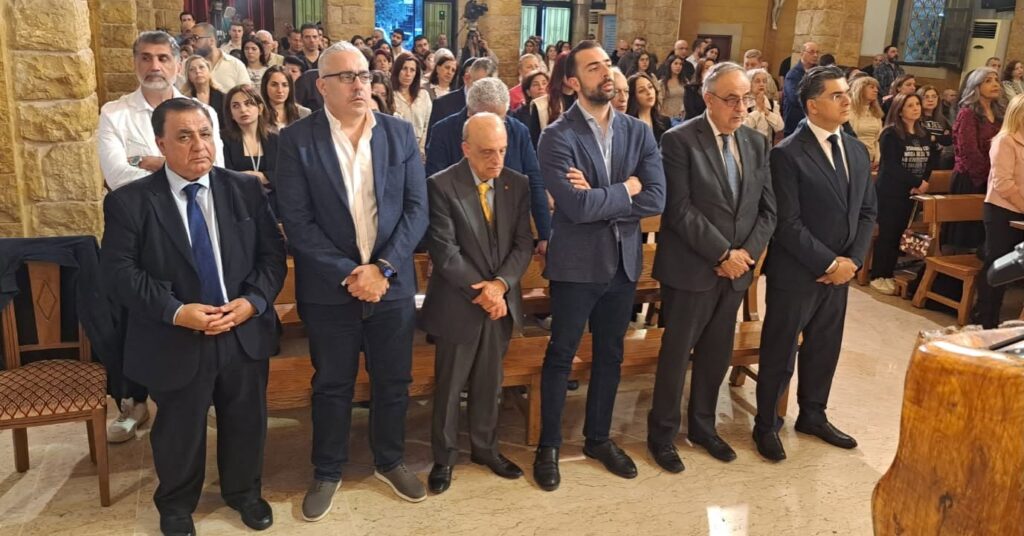 قداس على نية الاعلام والاعلاميين تحضره نقابة مصممي الغرافيك في لبنان.
